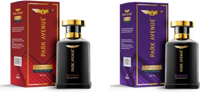 PARK AVENUE EUPHORIA 50ML , CONQUER 50ML l LONG LASTING AROMA l Perfume Body Spray  -  For Men(100 ml, Pack of 2)