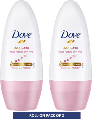 DOVE Eventone Deodorant Roll-on  -  For Women(100 ml, Pack of 2)