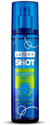 Layer'r Shot Absolute Craze Deodorant Spray  -  For Men & Women(135 ml)