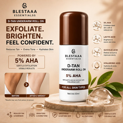 blestaaa essentialss Exfoliating Underarm Roll On with AHA BHA for Smooth Skin Deodorant Roll-on - For Men & Women(50 ml)