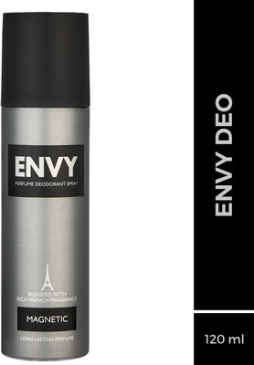Envy Magnetic Deodorant Spray  -  For Men(120 ml)