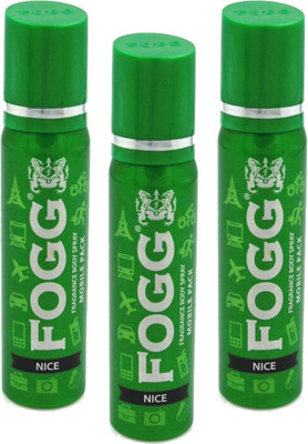 FOGG New NICE 225MRP (PACK OF 3) Body Spray  -  For Men & Women(360 ml, Pack of 3)
