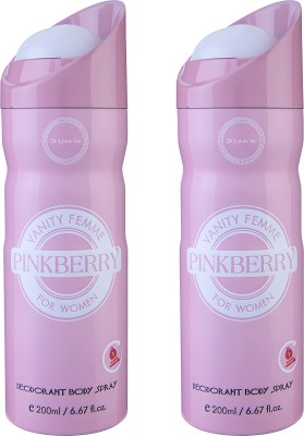 St. Louis PINKBERRY_PACKOF2 Body Spray  -  For Women(200 ml, Pack of 2)