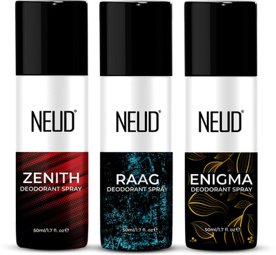 NEUD Unisex Body Spray Deodorant Body Spray  -  For Men & Women(150 ml, Pack of 3)