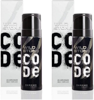 Wild Stone Code Chrome Combo Body Spray  -  For Men(240 ml, Pack of 2)