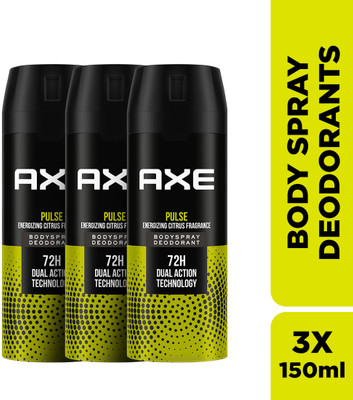 AXE Pulse Body Spray - For Men(150 ml, Pack of 3)