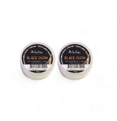 Al Hiba Black Oudh Perfumed Body Deodorant Cream  -  For Men & Women(10 g, Pack of 2)