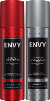 Envy Arnold & Leonardo Long Lasting Deodorant Spray  -  For Men(240 ml, Pack of 2)