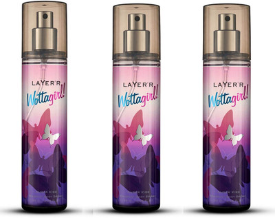 LAYER'R AMBER KISS Deodorant Spray  -  For Women(405 ml, Pack of 3)