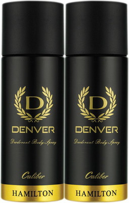 DENVER Caliber 165 Ml Deodorant Spray  -  For Men(330 ml, Pack of 2)