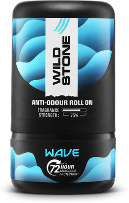 Wild Stone Wave Anti-Odour Roll On | Up to 72-Hour Odour Control |Long-Lasting Freshness Deodorant Roll-on  -  For Men(50 ml)