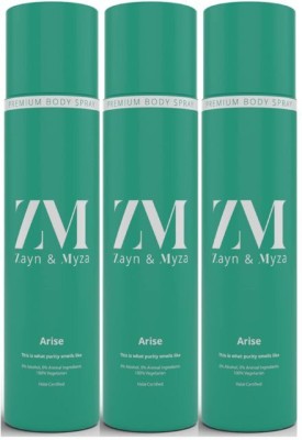 ZM Zayn & Myza Arise No Alcohol Body Spray Body Spray  -  For Men & Women(450 ml, Pack of 3)