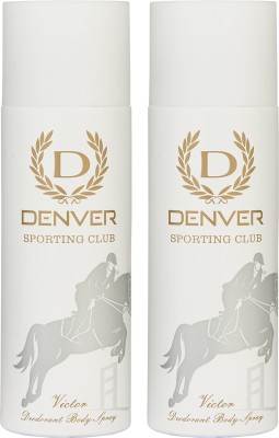 DENVER Sporting Club Victor Body Deo Deodorant Spray  -  For Men(400 ml, Pack of 2)