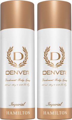 DENVER Imperial Body Spray  -  For Men(360 ml, Pack of 2)
