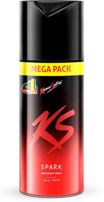 Kamasutra Men Long Lasting Fragrance Spark Deodorant Spray - 220 ml Body Spray  -  For Men(220 ml)