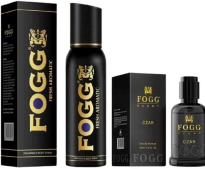 FOGG Fresh Aromatic 120Ml & Czar Scent 30Ml Frangance Body Spary (Pack Of 2) Body Spray  -  For Men & Women(150 ml, Pack of 2)