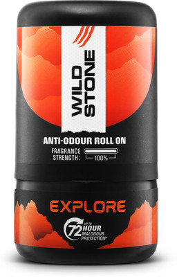 Wild Stone Explore Anti-Odour Roll On | Up to 72-Hour Odour Control |Long-Lasting Freshness Deodorant Roll-on  -  For Men(50 ml)