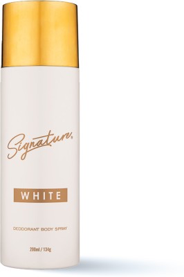 SIGNATURE White Long Lasting Fragrance Skin Friendly Deodorant Body Spray  -  For Women(200 ml)