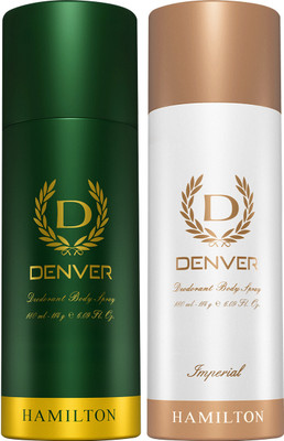 DENVER HAMILTON & IMPERIAL 180 ML Deodorant Spray  -  For Men(360 ml, Pack of 2)