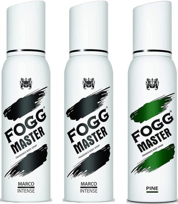 FOGG Master 2p Marco & 1p Pine 120ml body spray Set of 3pc Deodorant Spray  -  For Men & Women(360 ml, Pack of 3)