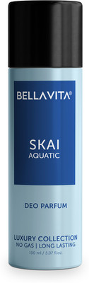 BELLAVITA SKAI AQUATIC Body Parfum with Aquatic & Fresh Fragrance Body Perfume DEO 150 ML Body Spray  -  For Men(150 ml)