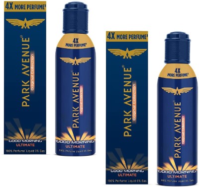 PARK AVENUE GOOD MORNING ULTIMATE BODY SPRAY 130ML SET OF 2 PCS Deodorant Spray  -  For Men(260 ml, Pack of 2)