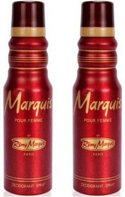 Remy Marquis Pour Femme Deodorant Spray  -  For Women(175 ml, Pack of 2)