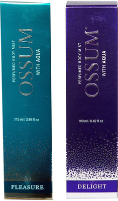 OSSUM PLEASURE, DELIGHT (PACK OF 2) Body Mist  -  For Men & Women(305 ml, Pack of 2)