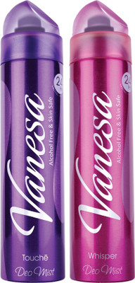 VANESA Touche & Whisper 150 Ml Combo Deodorant Spray  -  For Women(300 ml, Pack of 2)