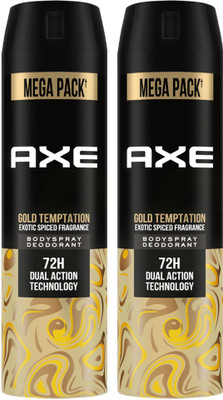 AXE Gold-Temptation Deodorant Spray  -  For Men(430 ml, Pack of 2)