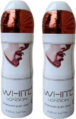 St. Louis White London Deodorant Body Spray 200ML Each (Pack of 2)400ML Deodorant Spray  -  For Men(400 ml, Pack of 2)