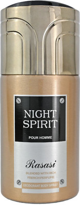 RASASI Night Spirit Deodorant Spray  -  For Men(250 ml)
