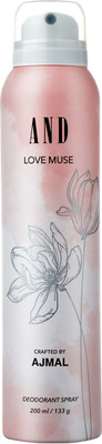 AND Love Muse Deodorant 200ML Long-lasting Crafted By Ajmal Deodorant Spray – For Women  (200 Ml) For Rs. 114 @ 62 %