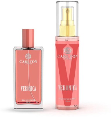 CARLTON LONDON Women Gift Set of 2 Veronica EDP Perfume 50ml & Body Mist - 150ml Body Spray  -  For Women(200 ml, Pack of 2)