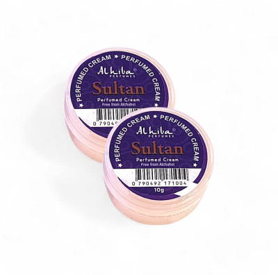 Al Hiba Sultan Premium Long Lasting Body Perfumed Cream - Pack Of 2 (10gm) Deodorant Cream  -  For Men & Women(10 g, Pack of 2)