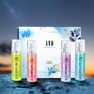 AND Gift Set Perfume 4 x 50ML | Refreshing Fruity & Floral | Long Lasting Fragrance Body Mist  -  For Women(200 ml)