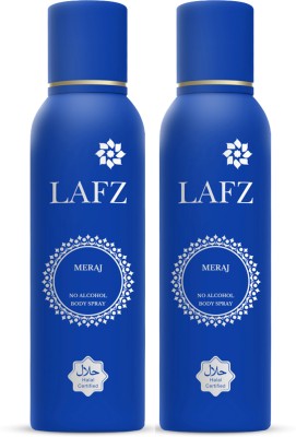 LAFZ Meraj , No Alcohol Deodorant | Long Lasting Body Spray  -  For Men(150 ml, Pack of 2)