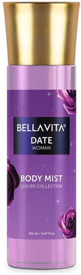 BELLAVITA DATE Woman Body Mist with Pink Pepper & Vanilla notes|Long Lasting fragrance| Body Mist  -  For Women(150 ml)