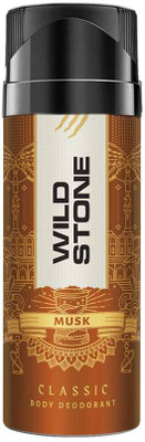 Wild Stone Classic Musk Deodorant Body Spray  -  For Men(225 ml)