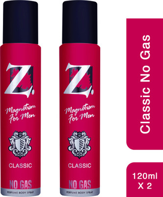 Z - Magnetism for Men Z-Deo 120ml Deodorant Spray  -  For Men(240 ml, Pack of 2)