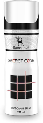 RAMSONS SecretCode Deodorant Spray  -  For Men(200 ml)