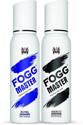 FOGG Master Marco & Royal Intense No Gas Body Spray  -  For Men(240 ml, Pack of 2)