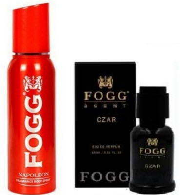 FOGG Napoleon 120Ml & Czar 30Ml Scent Fragance Body Spary (Pack Of 2) Deodorant Spray  -  For Men & Women(150 ml, Pack of 2)