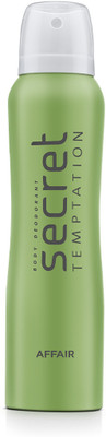 Secret Temptation Affair Deodorant Body Spray for Women | Long-Lasting Fragrance Body Spray  -  For Women(160 ml)