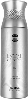 Ajmal Evoke Silver Edition Him Deodorant 200 ml Deodorant Spray  -  For Men(200 ml)