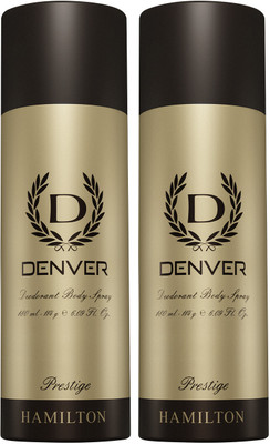 DENVER Prestige Body Spray  -  For Men(360 ml, Pack of 2)