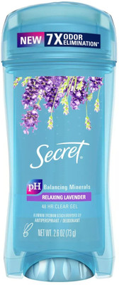 Secret Anti-Perspirant Deodorant Lavender Clear Gel 2.6oz Deodorant Gel  -  For Women(73 g)