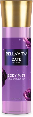 Bellavita DATE Woman Body Mist with Pink Pepper & Vanilla notes|Long Lasting fragrance| Body Mist  -  For Women(150 ml)