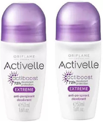 Oriflame Sweden ACTIVELLE Extreme Anti-perspirant PACK OF 2X50ML Deodorant Roll-on  -  For Women(100 ml, Pack of 2)