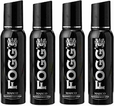 FOGG Marco body spray deodorant for men long lasting no gas deo pack of 4 Deodorant Body Spray  -  For Men & Women(480 ml, Pack of 4)